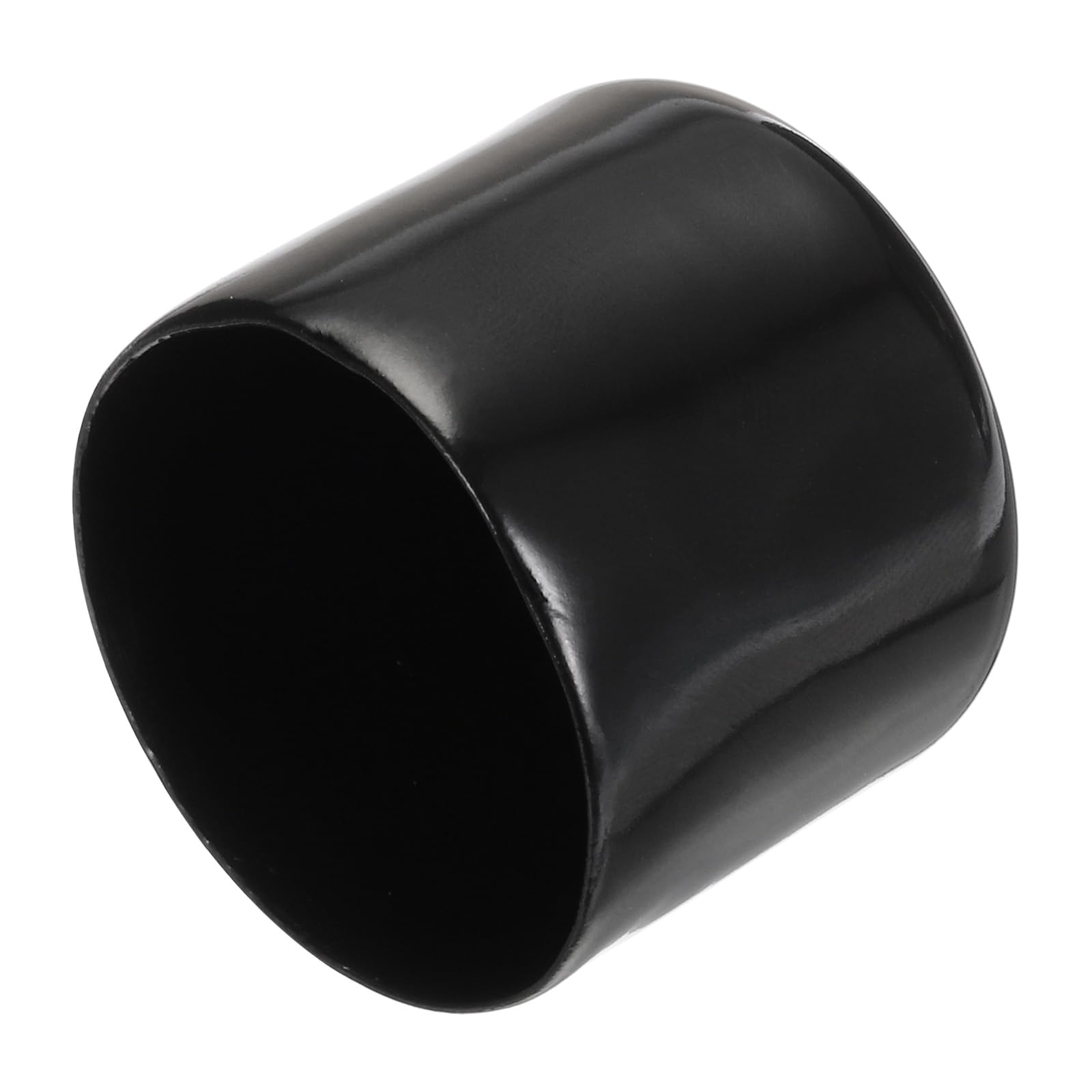 20pcs Rubber End Caps 35mm ID Vinyl PVC Round Tube Bolt Cap Cover Screw Thread Protectors Black