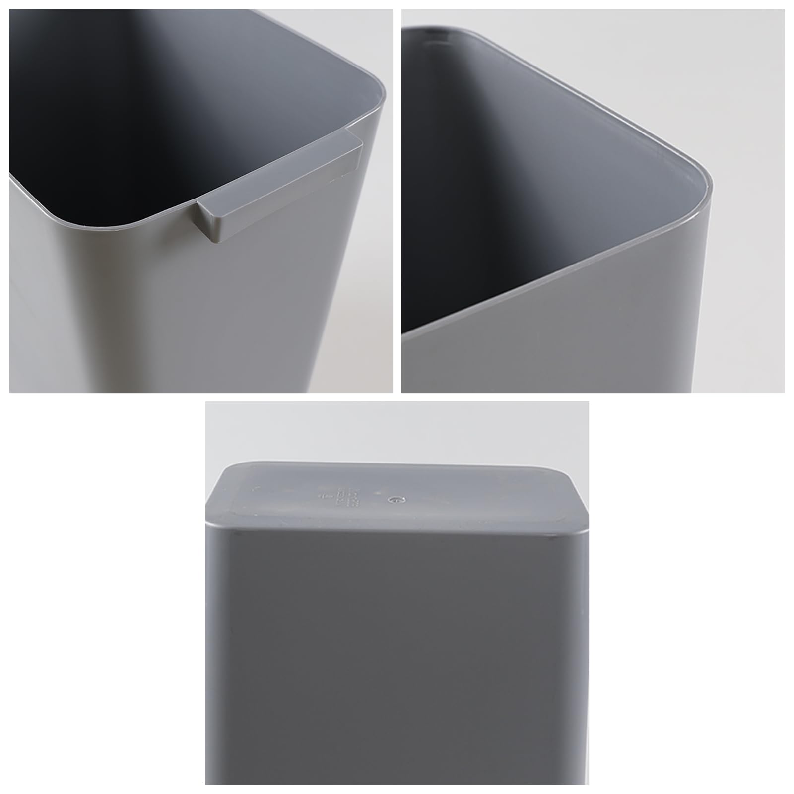 Pack of 3 Rectangular Office Wastebasket Trash Can (3 Count)