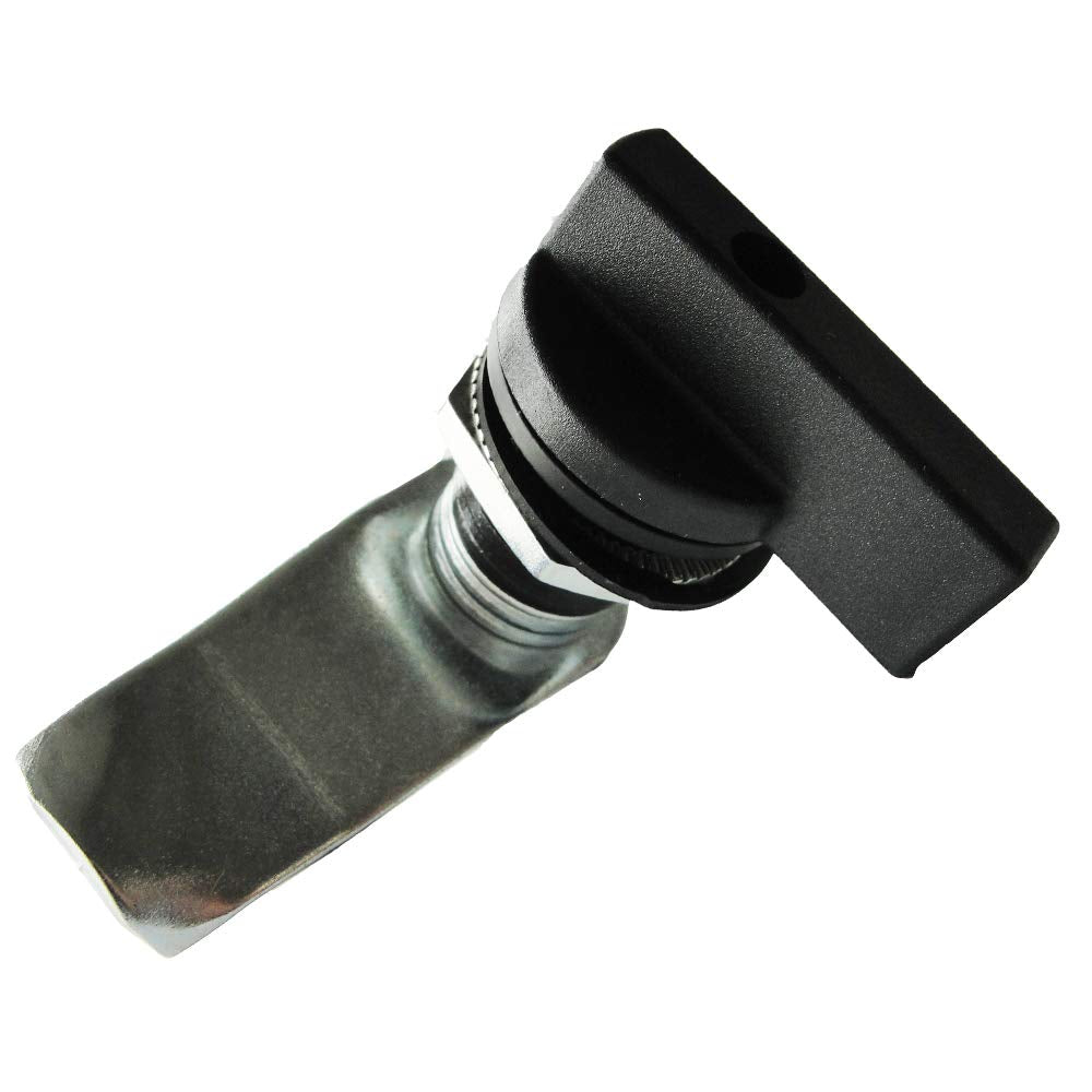 2PCS Thumb Operated Offset Thumb Cam Lock Black Cam Lock (2 Count)
