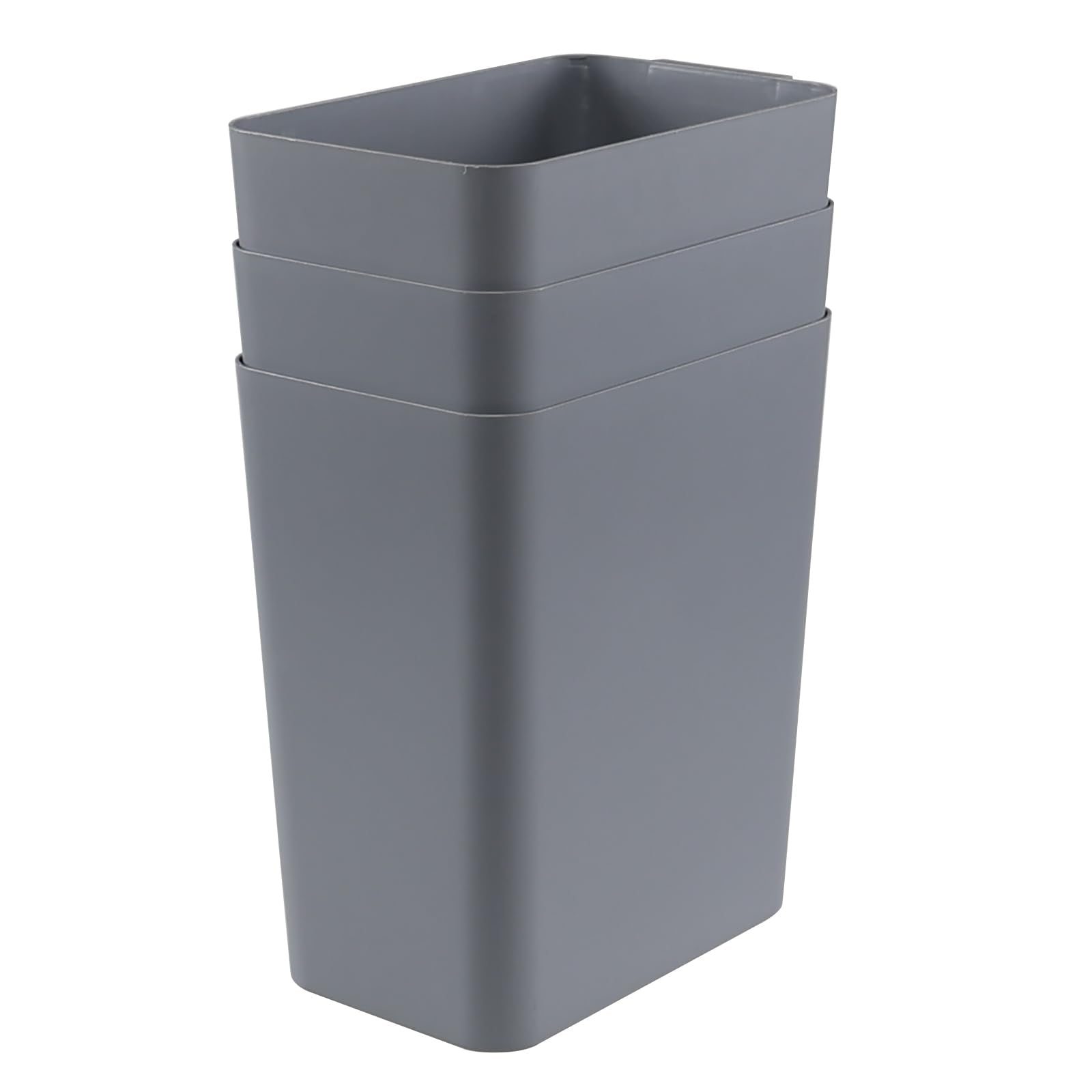 3 Pack Plastic Trash Can Wastebasket (3 Count)