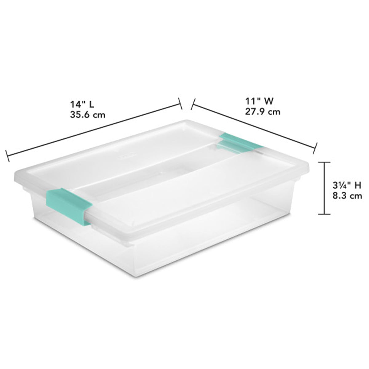 Clip Box Stackable Small Storage Bin with Latching Lid