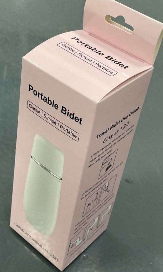 Portable Bidet for Travel Friendly Handheld Personal Peri Bottle 400ml Convenient Leakproof Design Personal Hygiene Cleaning (4.96 Ounce)