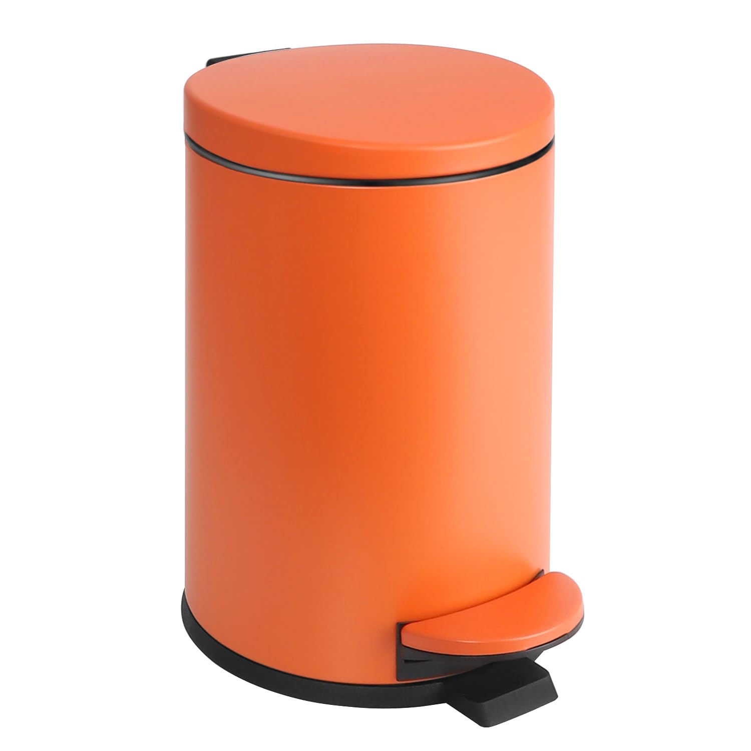 Small Bathroom Trash Can with Lid Soft Close