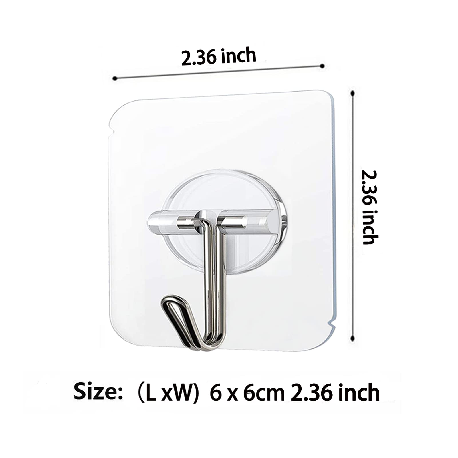 100 Pack Adhesive Hooks 24lb (100 Count)