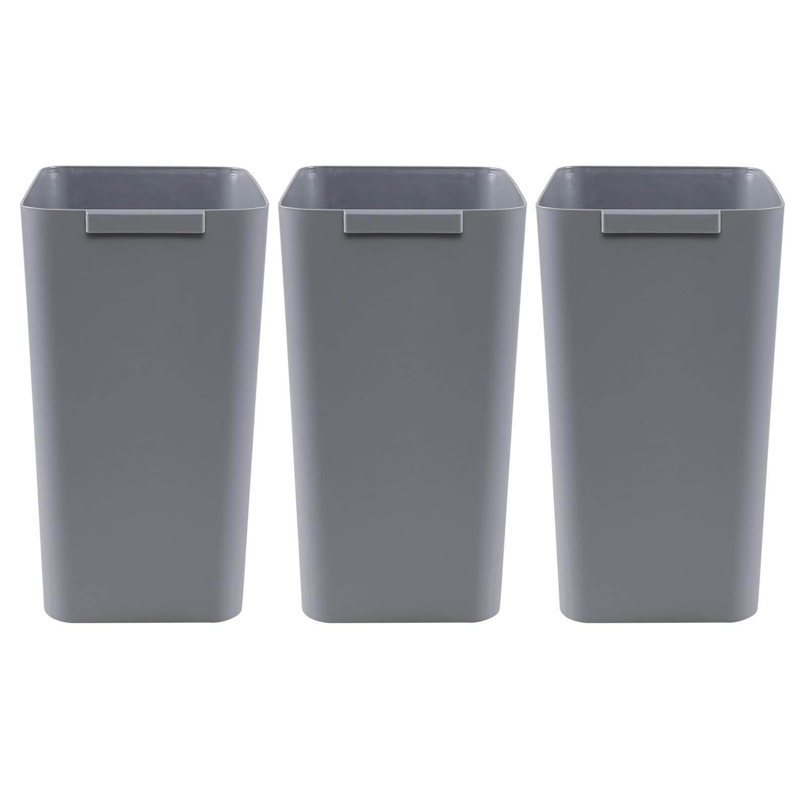 Pack of 3 Rectangular Office Wastebasket Trash Can (3 Count)