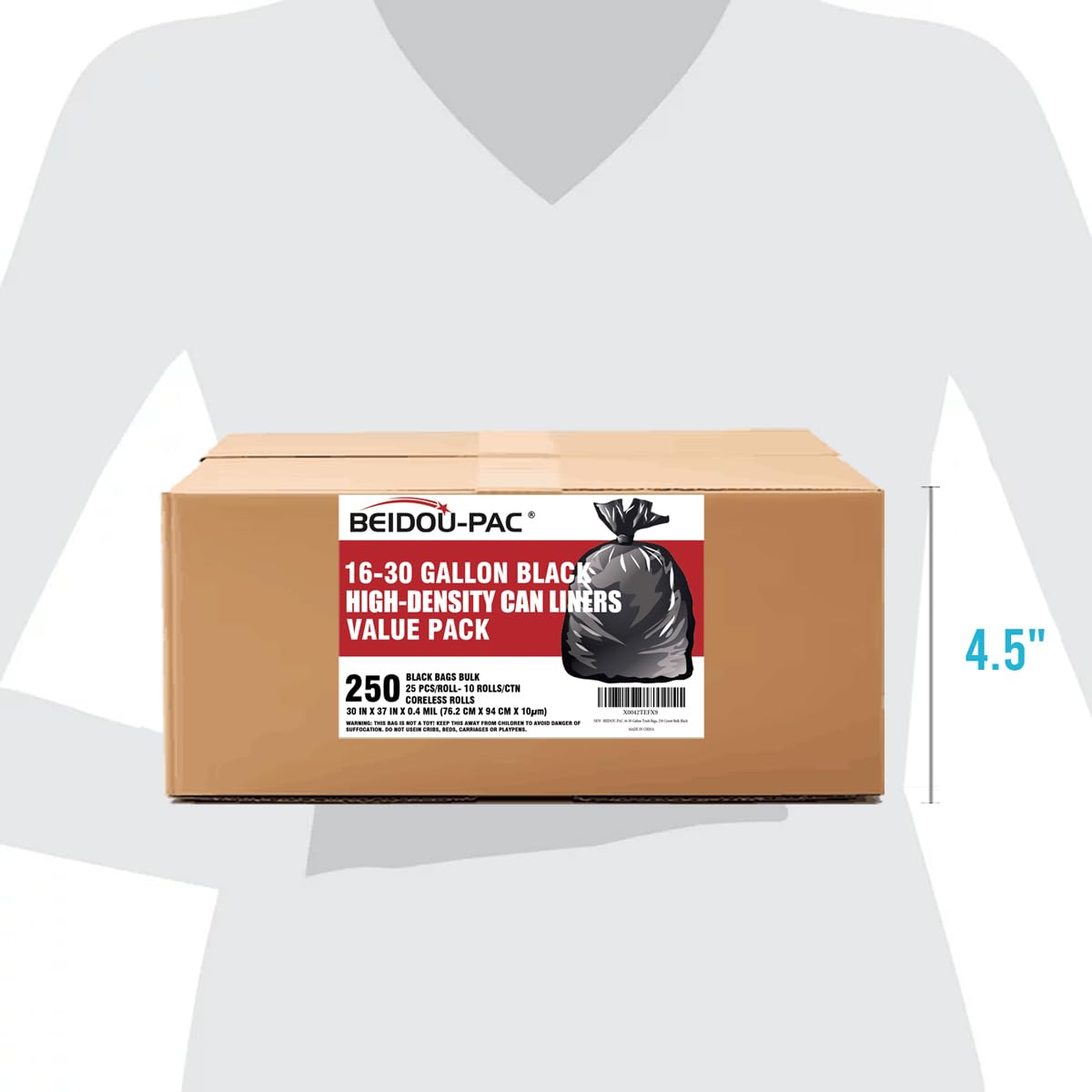 30 Gallon Trash Bags (250 Count)