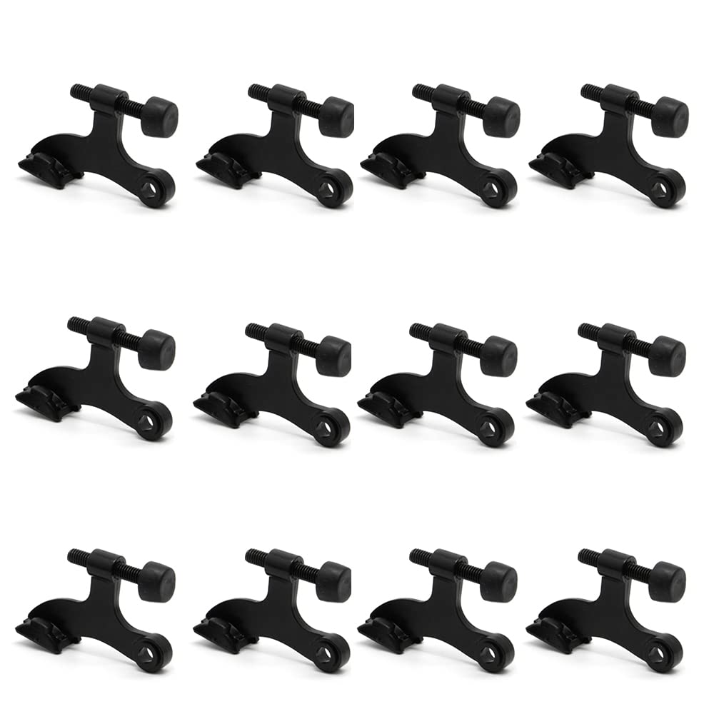 12 Pack Hinge Pin Black Door Stopper (2 2)