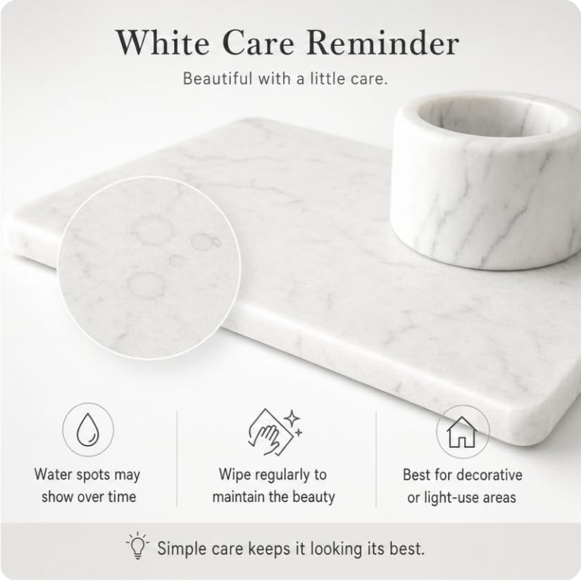 2PCS Water Absorbing Stone Drying Tray for Kitchen Counter & Bathroom Sink (2 Count)