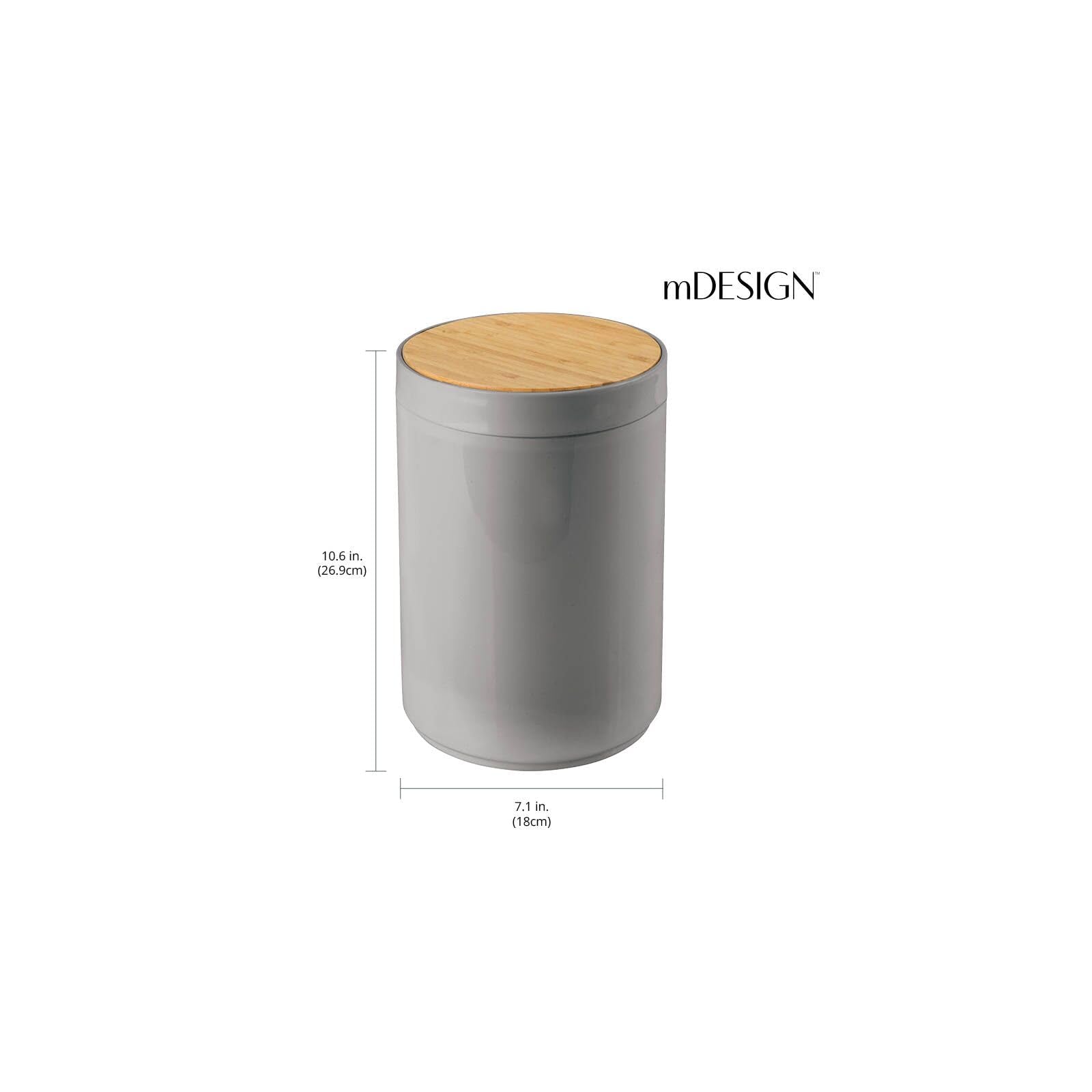 Plastic Round Trash Can Small Wastebasket