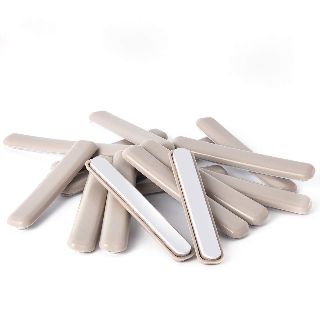 16 Pack Self Stick Furniture Movers Sliders Strip for Carpet (16 Count)