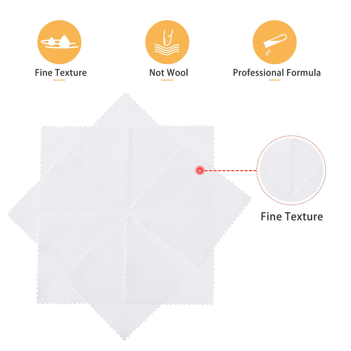 100pcs Jewelry Cleaning Cloth (100 Count)