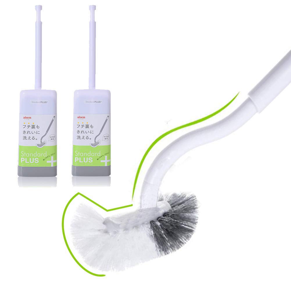 Marbarsse Bathroom Toilet Bowl Brush and Holder (2 Count)