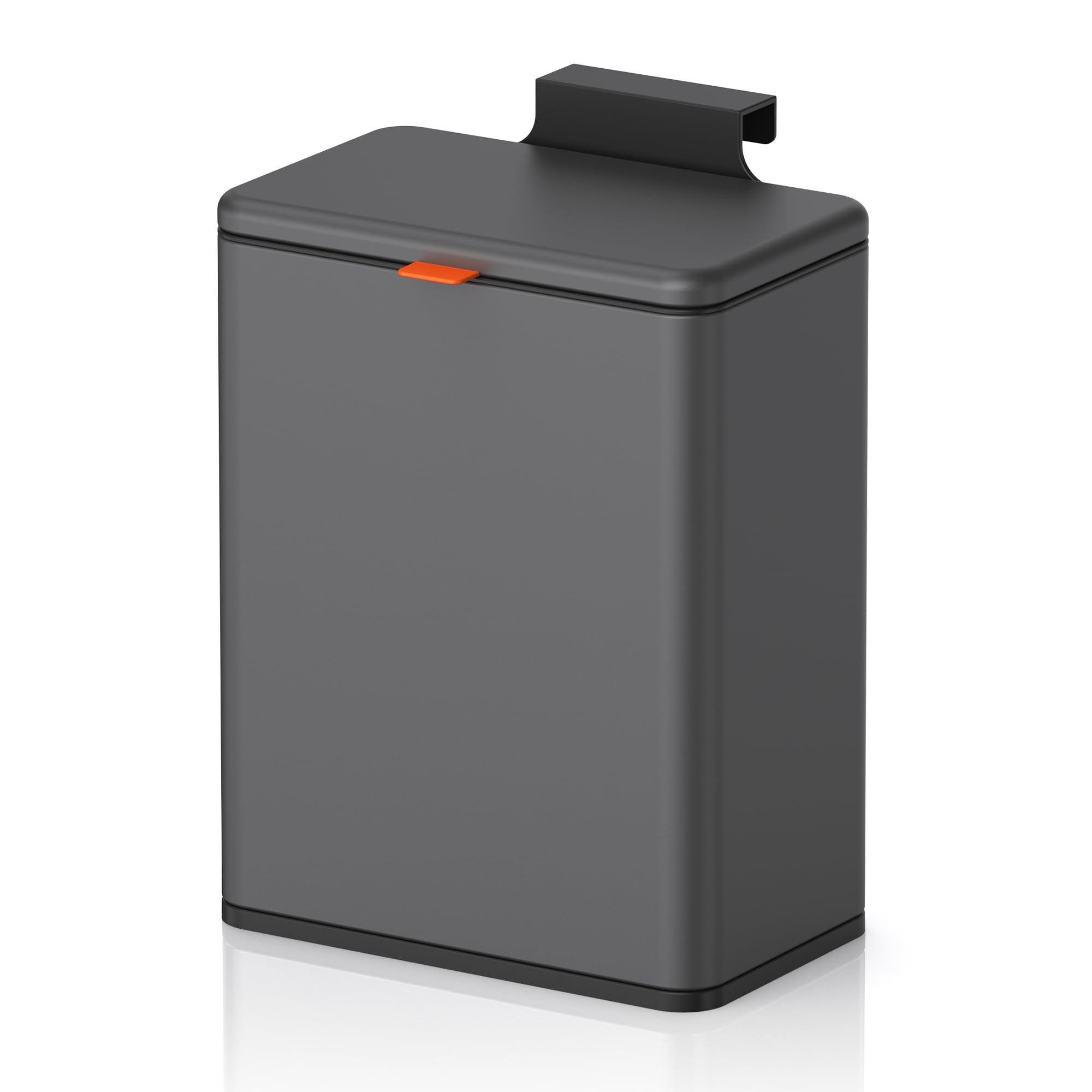 2.1 Gal Brushed Black Hanging Stainless Steel Compost Bin