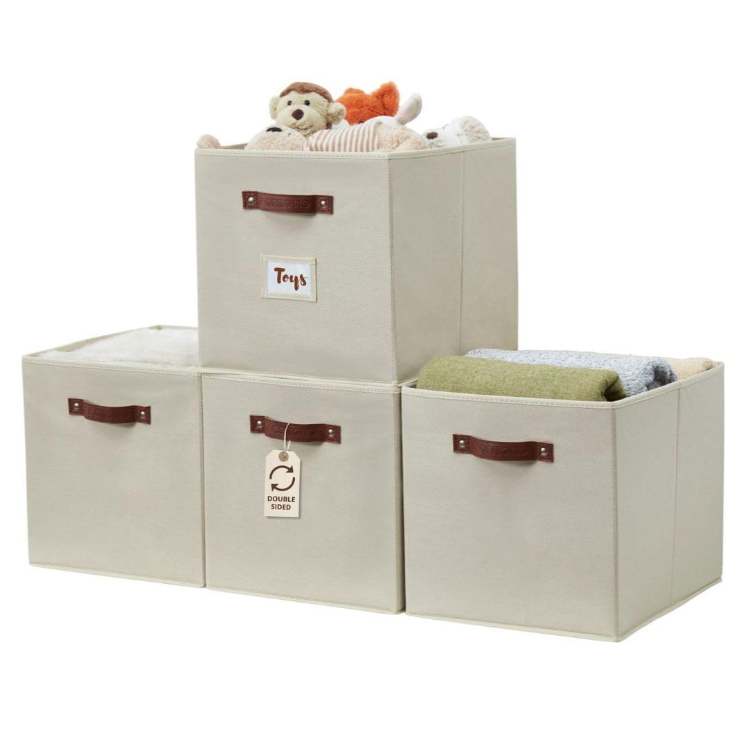 Storage Bins Storage Baskets for Shelves (4 Count)