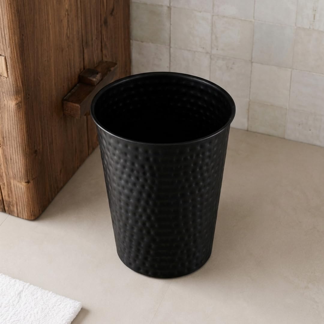 Metal Bathroom Trash Can