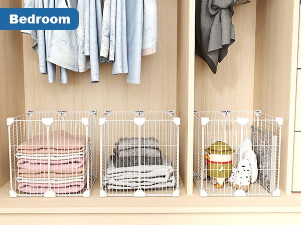 Deep Freezer Organizer Bin with Adjustable Divider Pantry