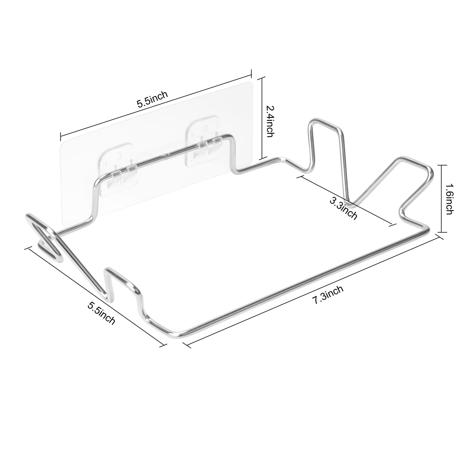 Stainless Steel Trash Bag Holder for Kitchen Cabinets Doors and Cupboards