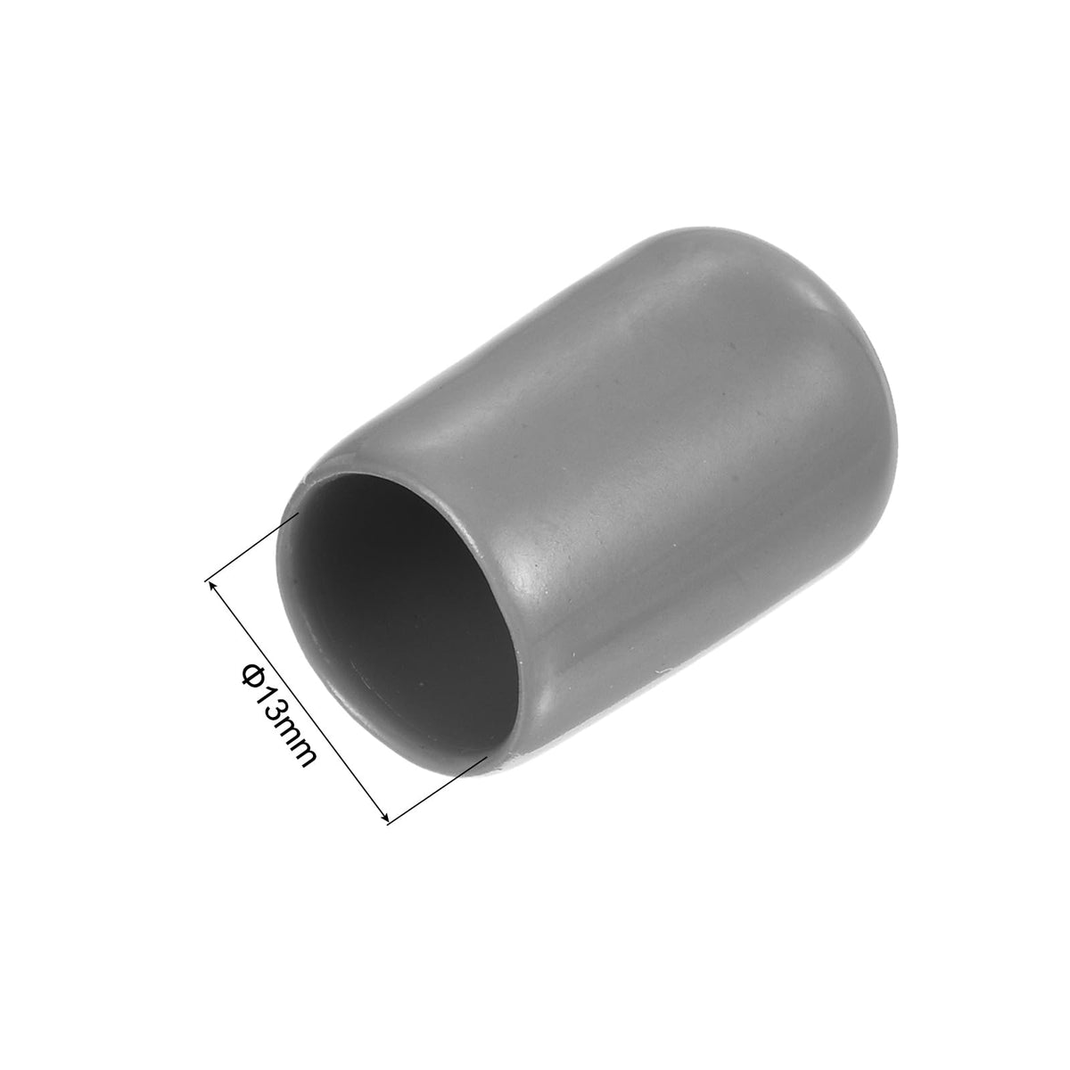 20pcs Rubber End Caps Protective Caps 13mm ID Vinyl PVC Round Tube Bolt Cap Cover Screw Thread Protectors