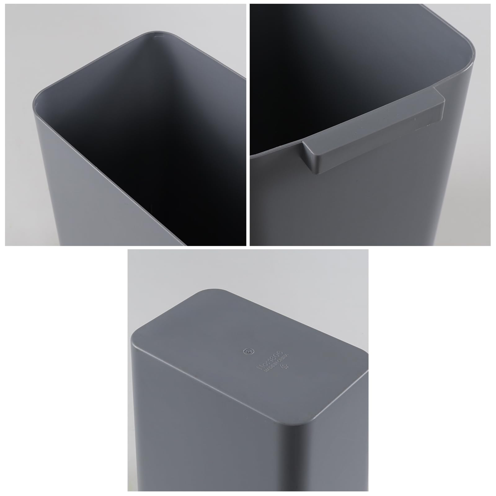 3 Pack Plastic Trash Can Wastebasket (3 Count)