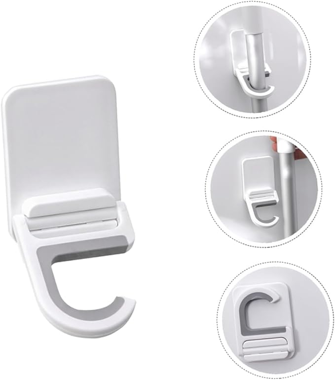 Broom Gripper Wall Mount 3pcs Mop Holders Adhesive Wall Hook for Kitchen Bathroom Utility Room