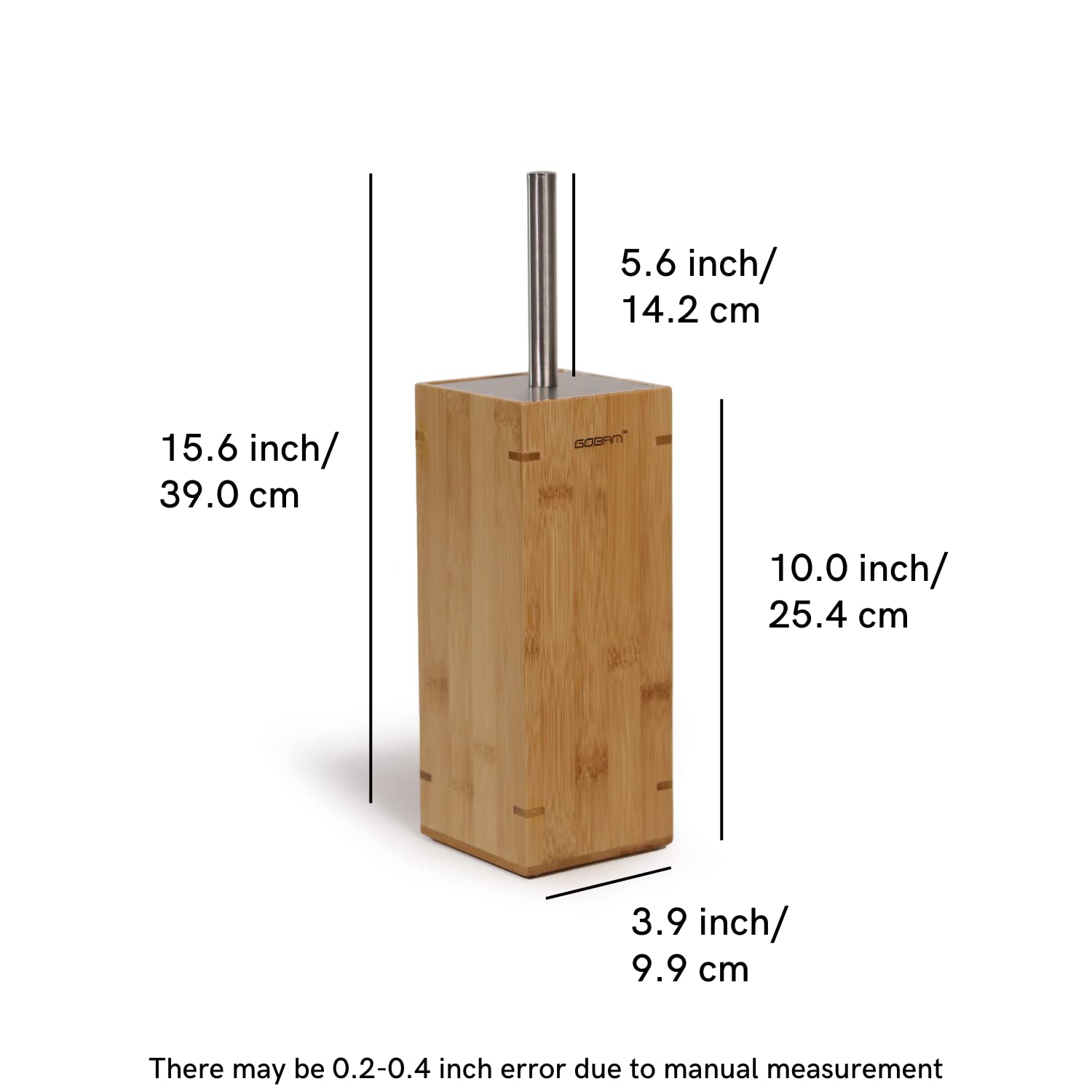 Bamboo Toilet Bowl Cleaner with Holder for All Toilet Types