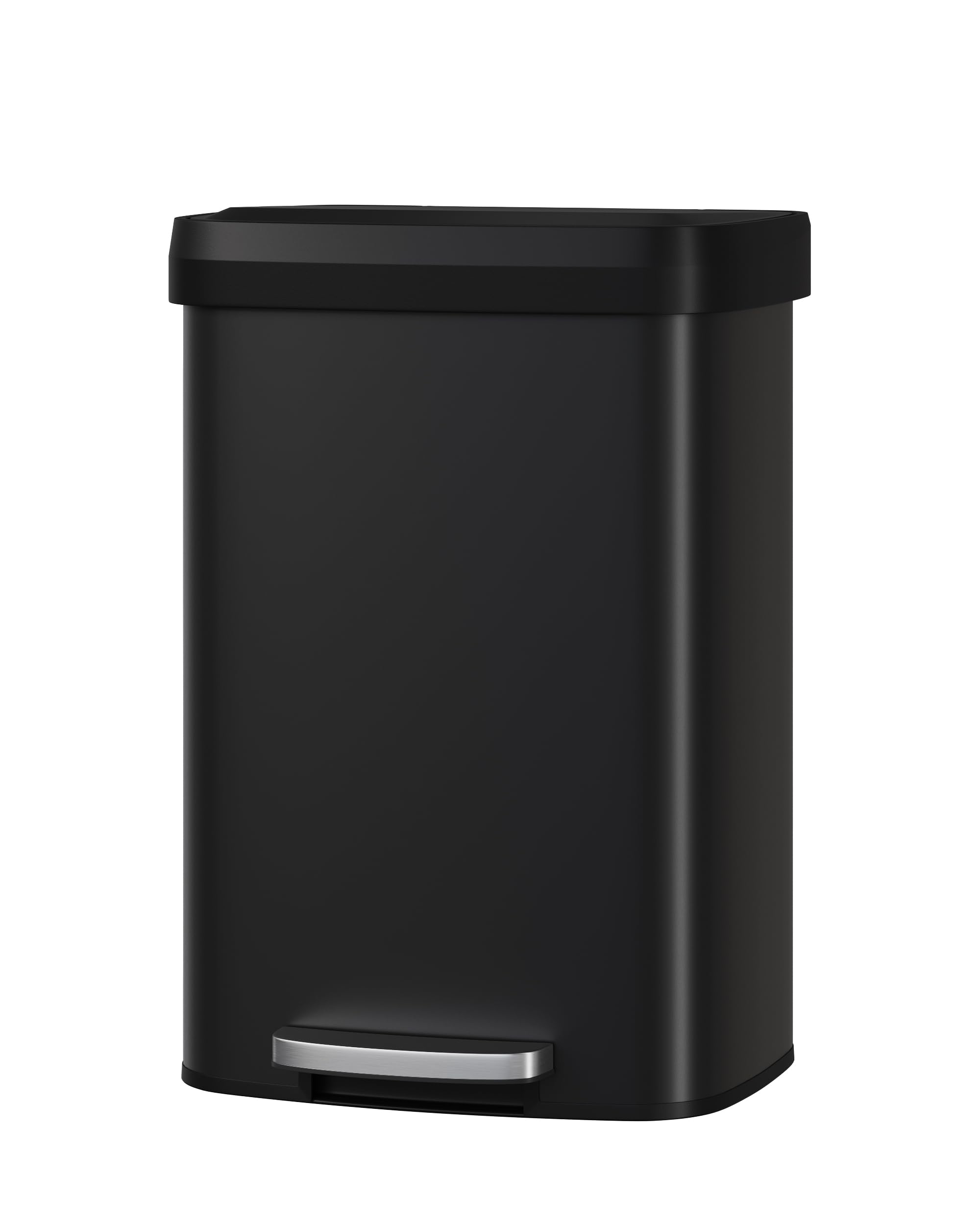 13 gal 50 L Metal Trash Can with Lid