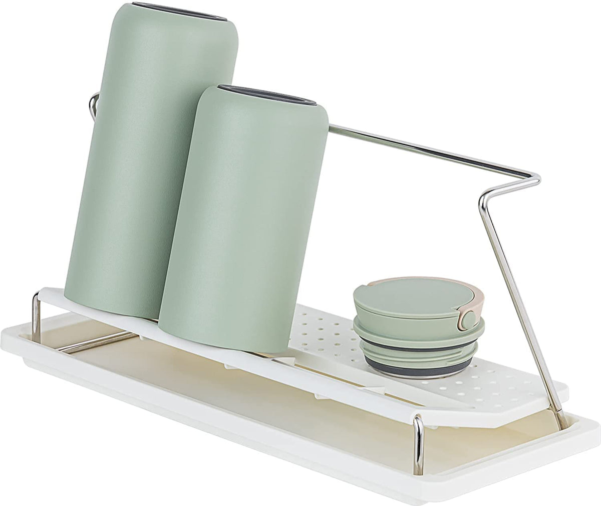 Bottle Drying Rack with Drain Tray