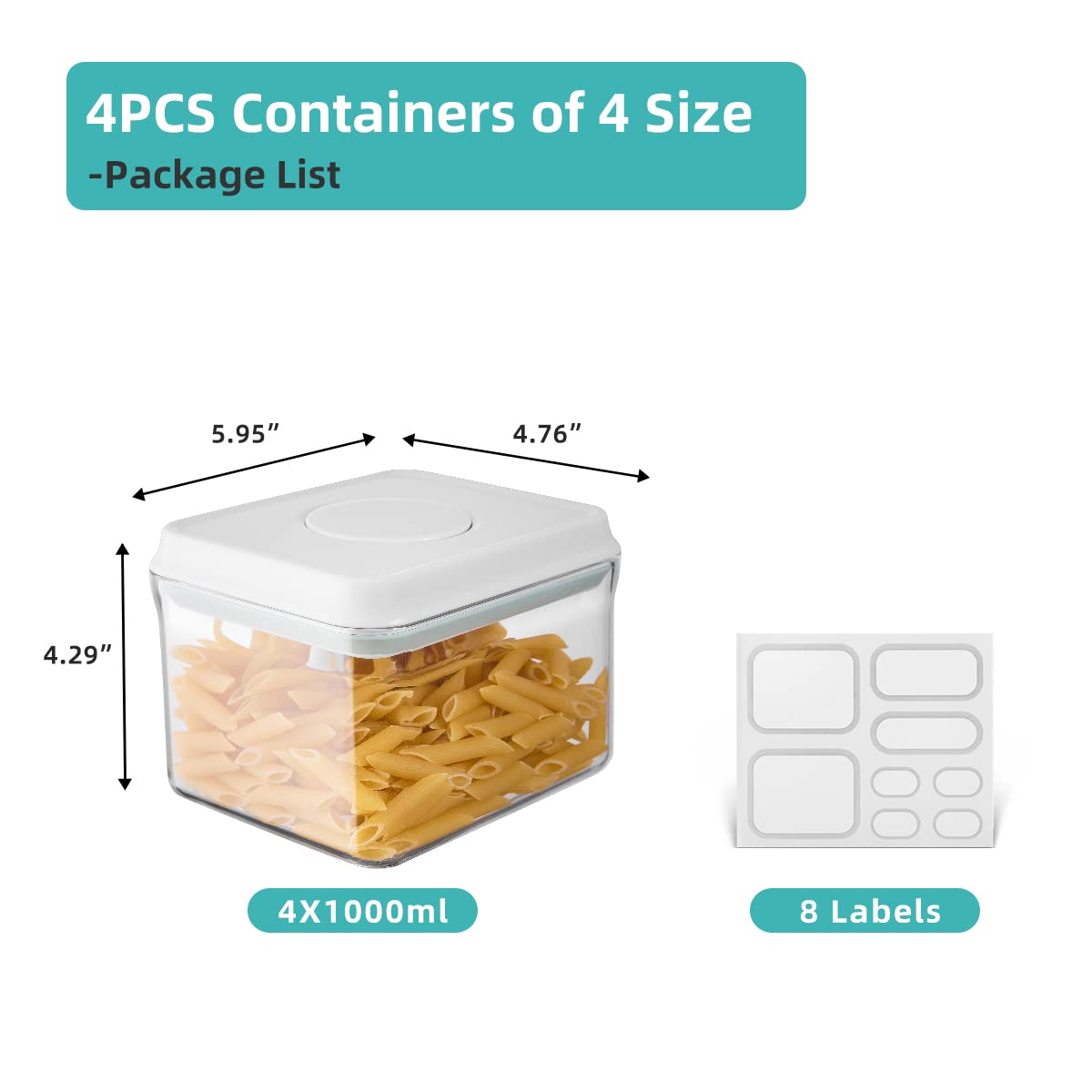 Airtight Container Set (4 Count)