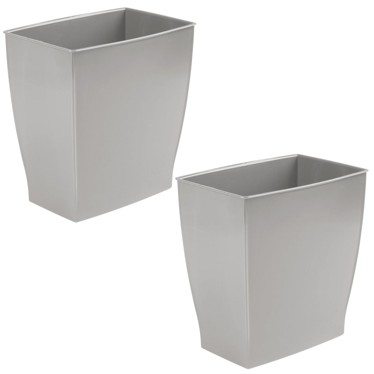 Small Plastic Bathroom Trash Can (2 Count)