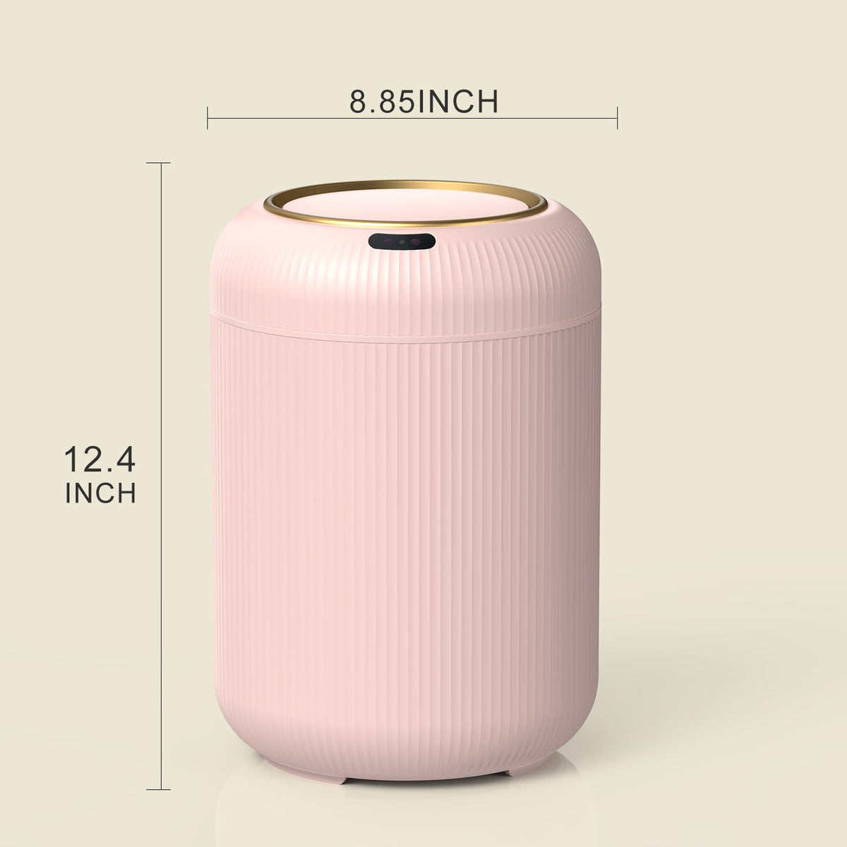 Small Pink Trash Can Bathroom