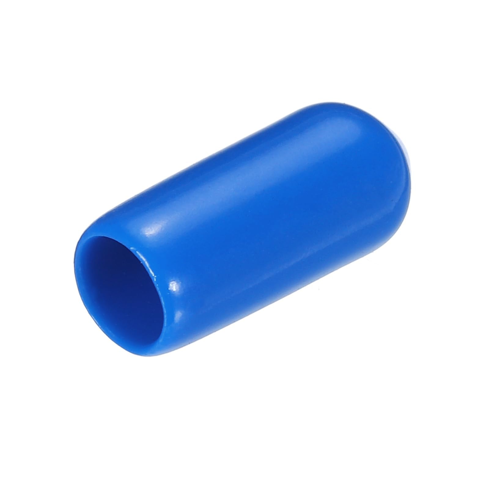 20pcs Rubber End Caps 5.5mm ID Vinyl PVC Round Tube Bolt Cap Cover Screw Thread Protectors Blue