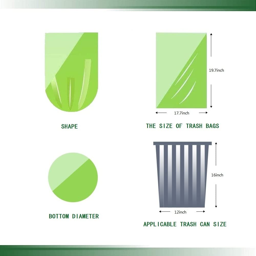 Biodegradable Small Trash Bags (100 Count)