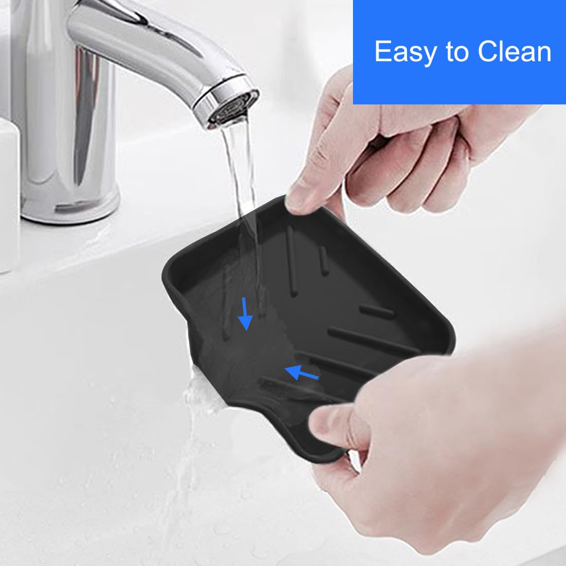 Sponge Holder with Drain Spout for Kitchen Sink