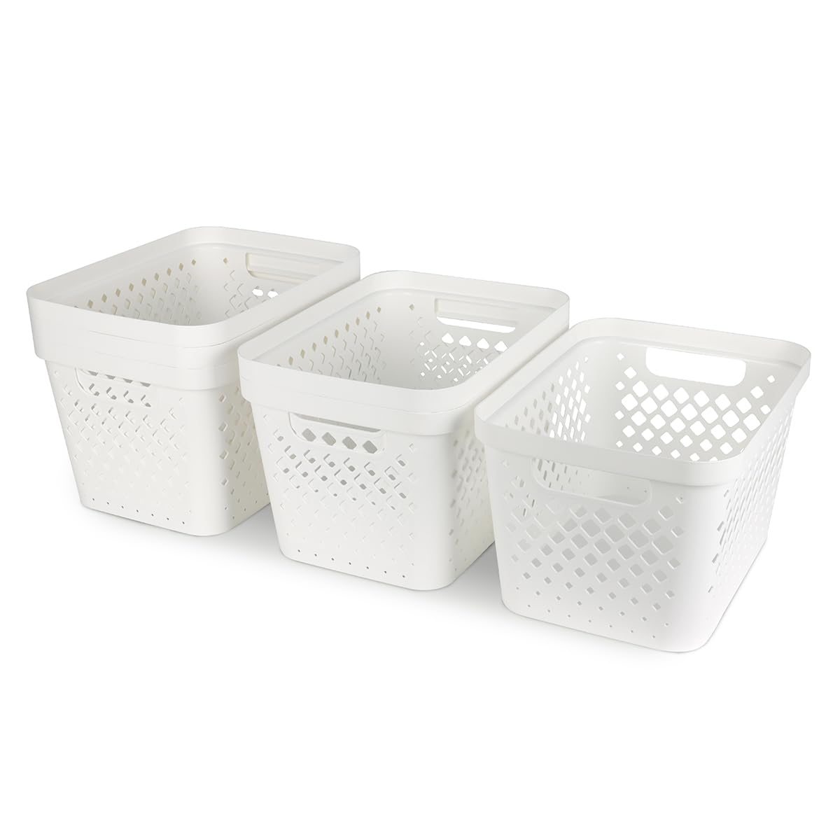 Plastic Storage Basket Set (6 Count)