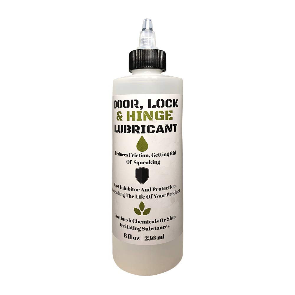Door, Lock, and Hinge Lubricant - 8 Oz - Great for Sliding Doors, Garage Doors, Stiff Hinges, and Stuck Locks (1) (8 Fl Oz)