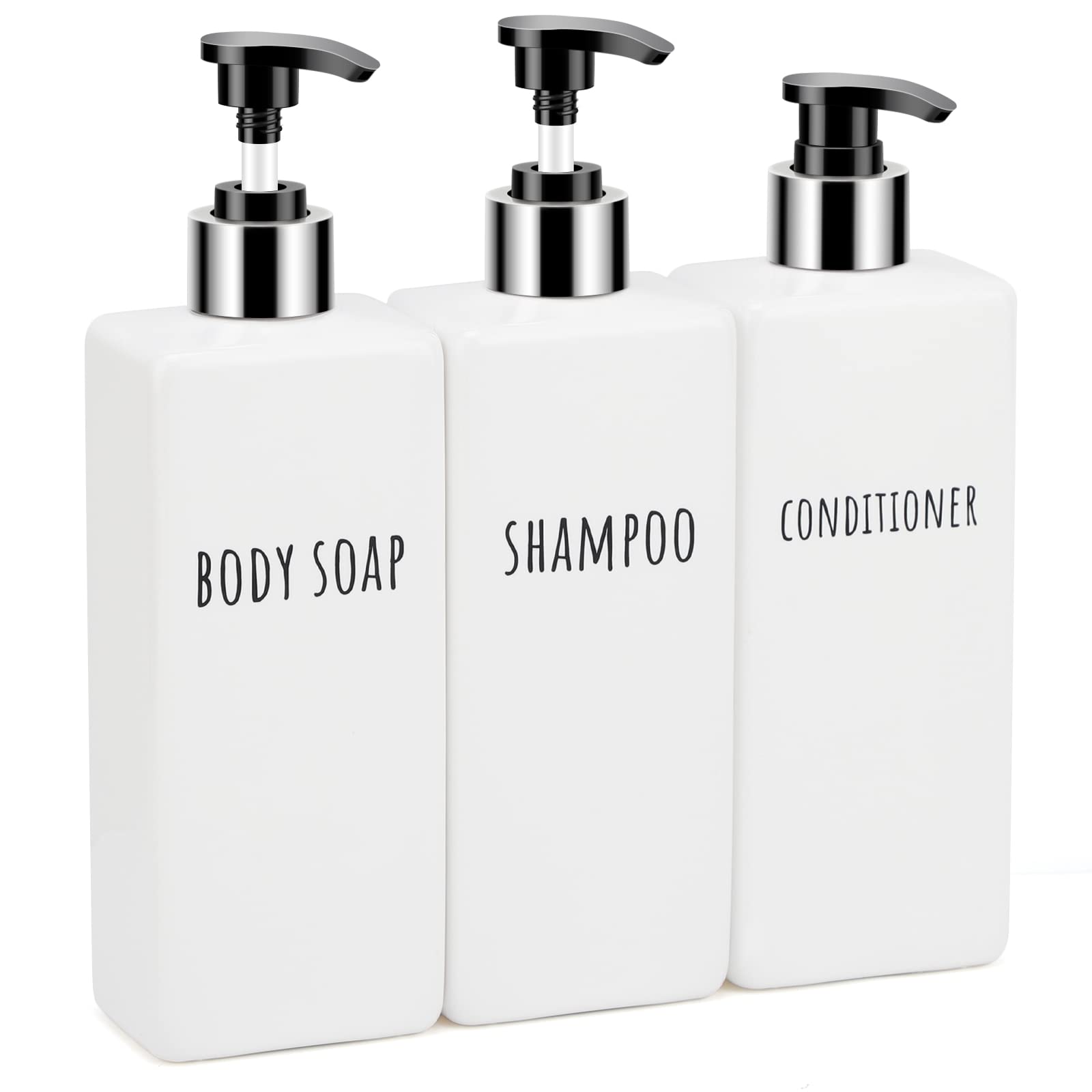 Square Soap Dispenser Refillable (3 Count)