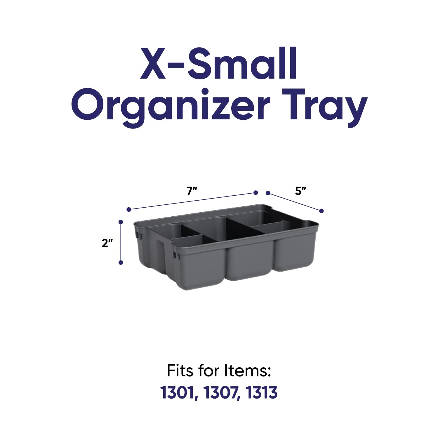 Mini Storage Container Organizing Tray for Superio Bin or Drawer Plastic Organize Sewing