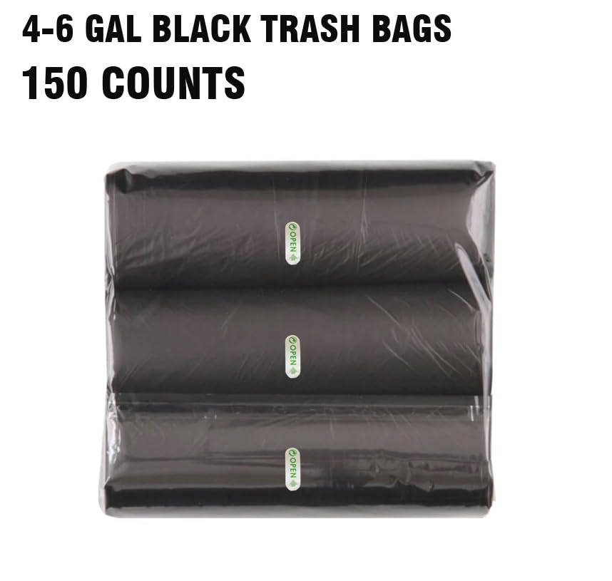 4 6 Gallon Trash Bags (150 Count)