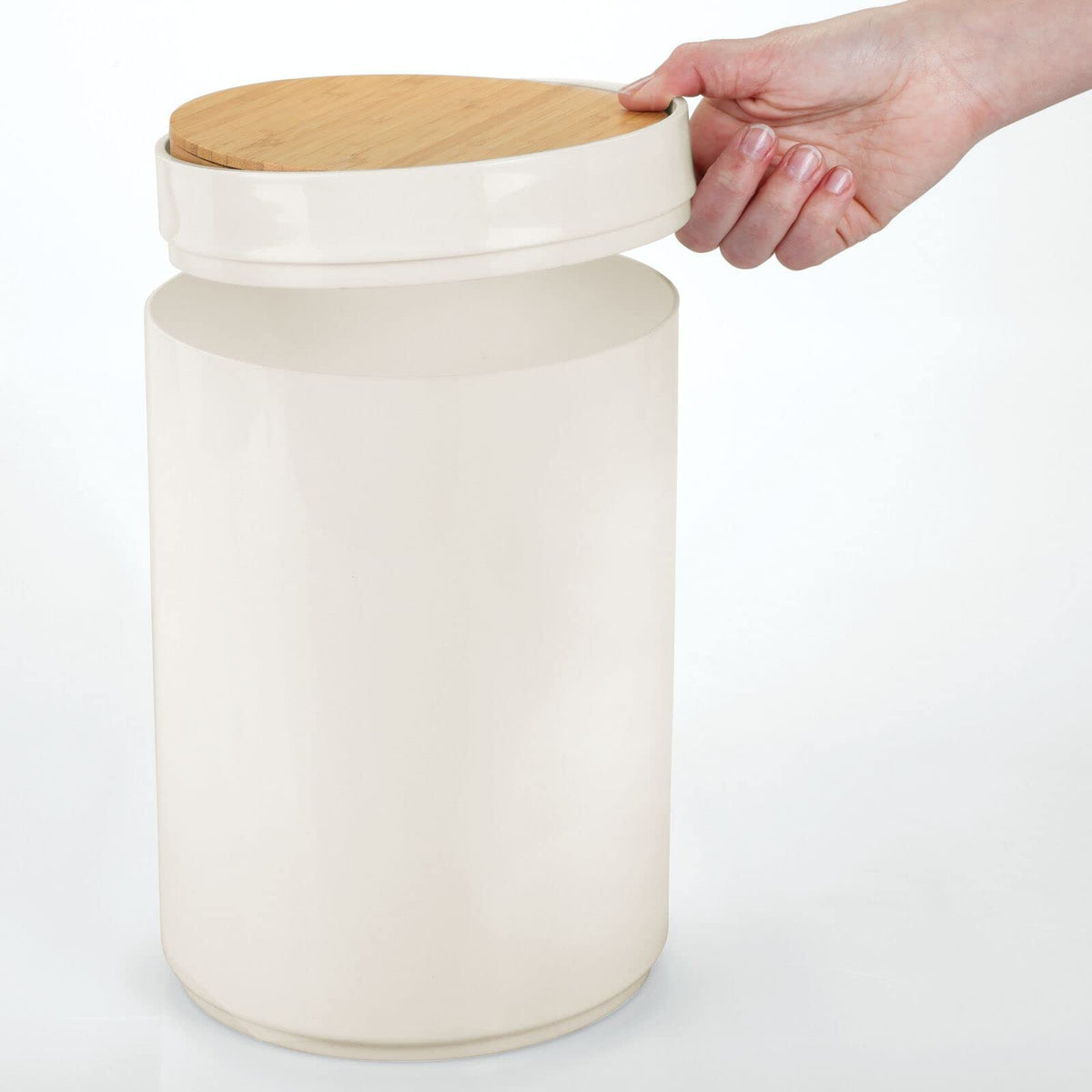 Plastic Round Trash Can Small Wastebasket