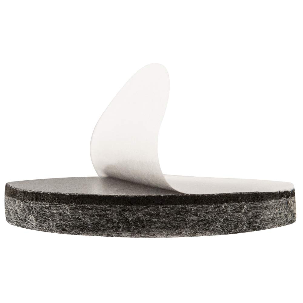 1 1 2" Round Heavy Duty Felt Furniture Pads for Effortless Moving and Surface Protection Across Hardwood (24 Count)