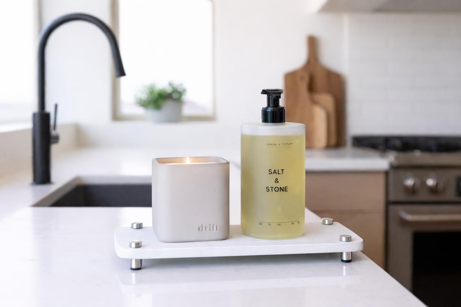 Premium White Squared Sink Caddy
