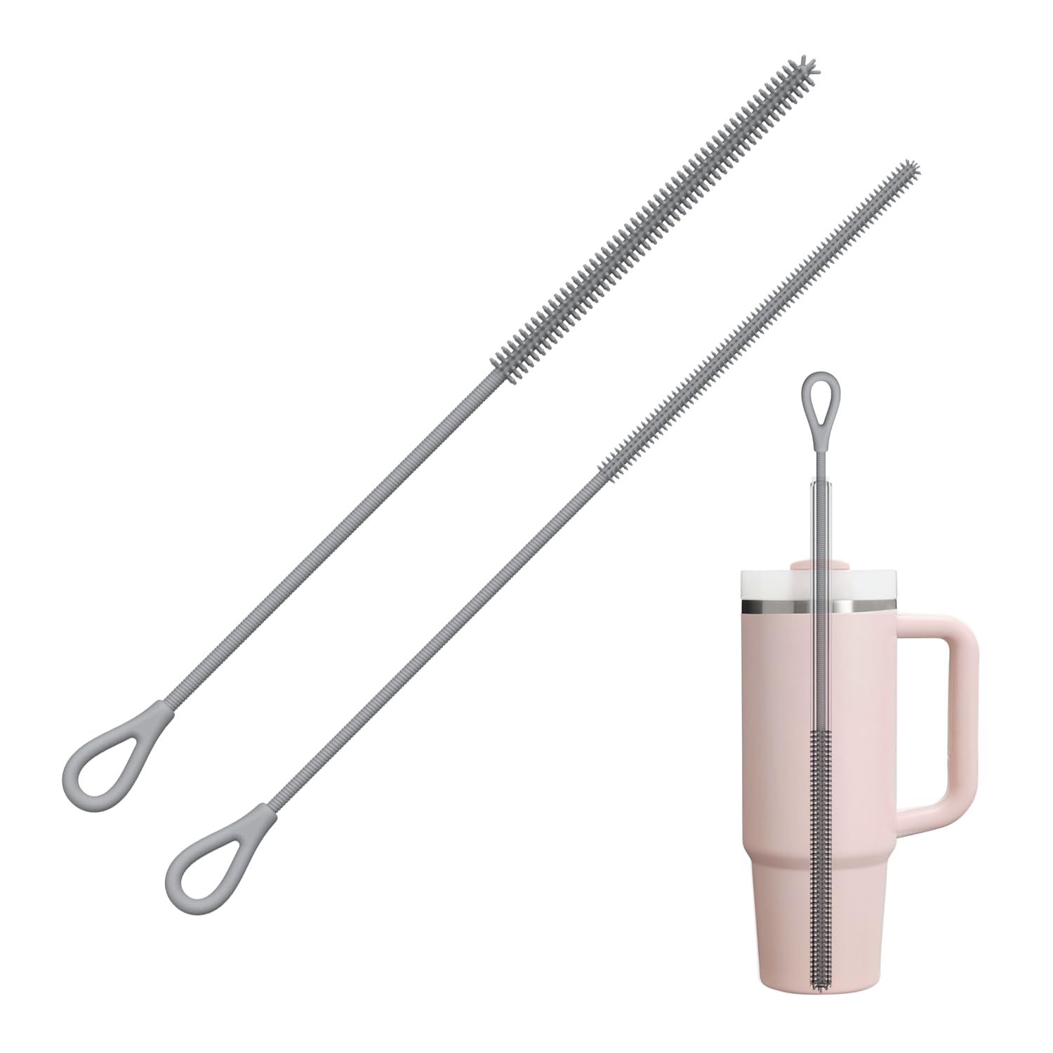 Silicone Straw Cleaner Brush (2 Count)