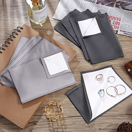 30 Pcs Silver Jewelry Polishing Cloths 6 x 8 inches Jewelry Cleaning Cloth Sterling Polish Cloths for Jewelry