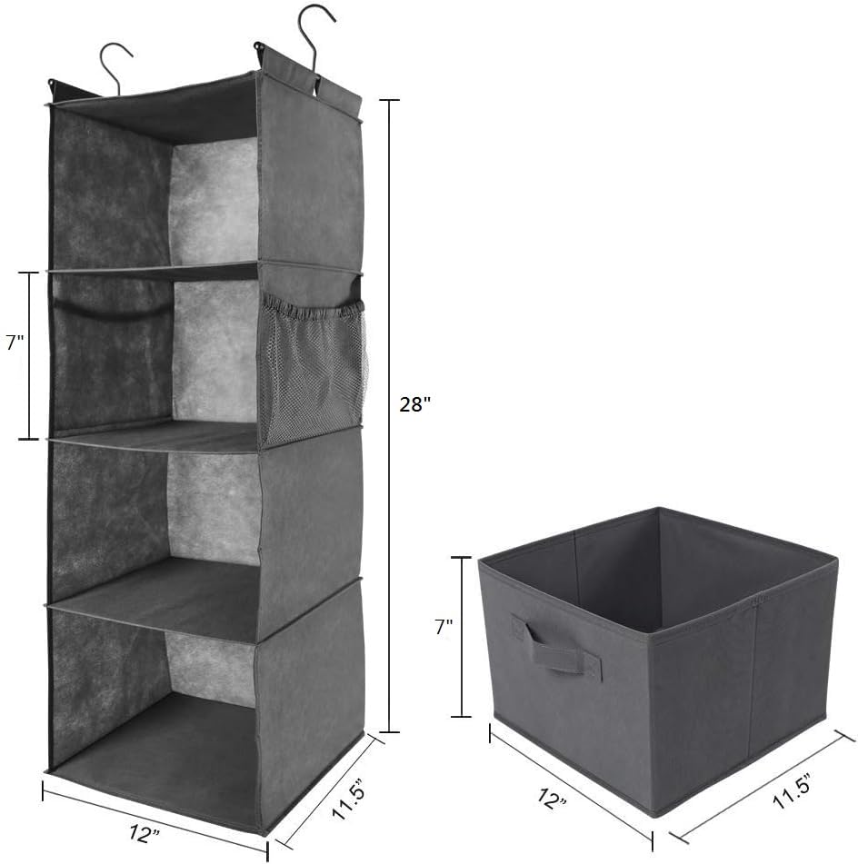 4 Shelf Hanging Closet Organizer