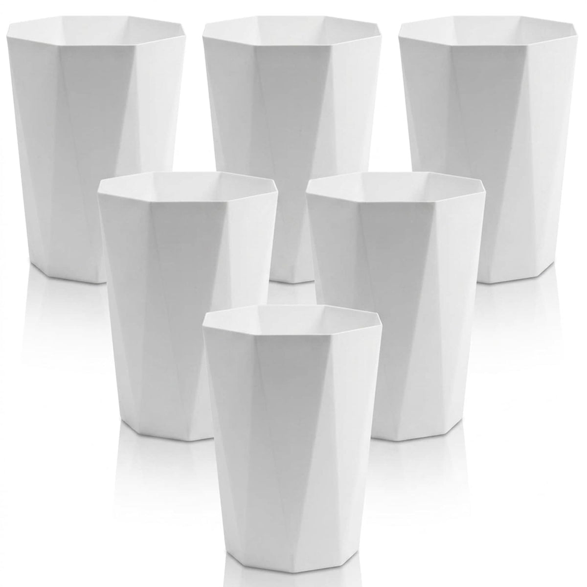 12L Trash Can Wastebasket Plastic Trash Bin Garbage Container Rubbish Can Paper Basket Office Organizer for Bedroom Home Office