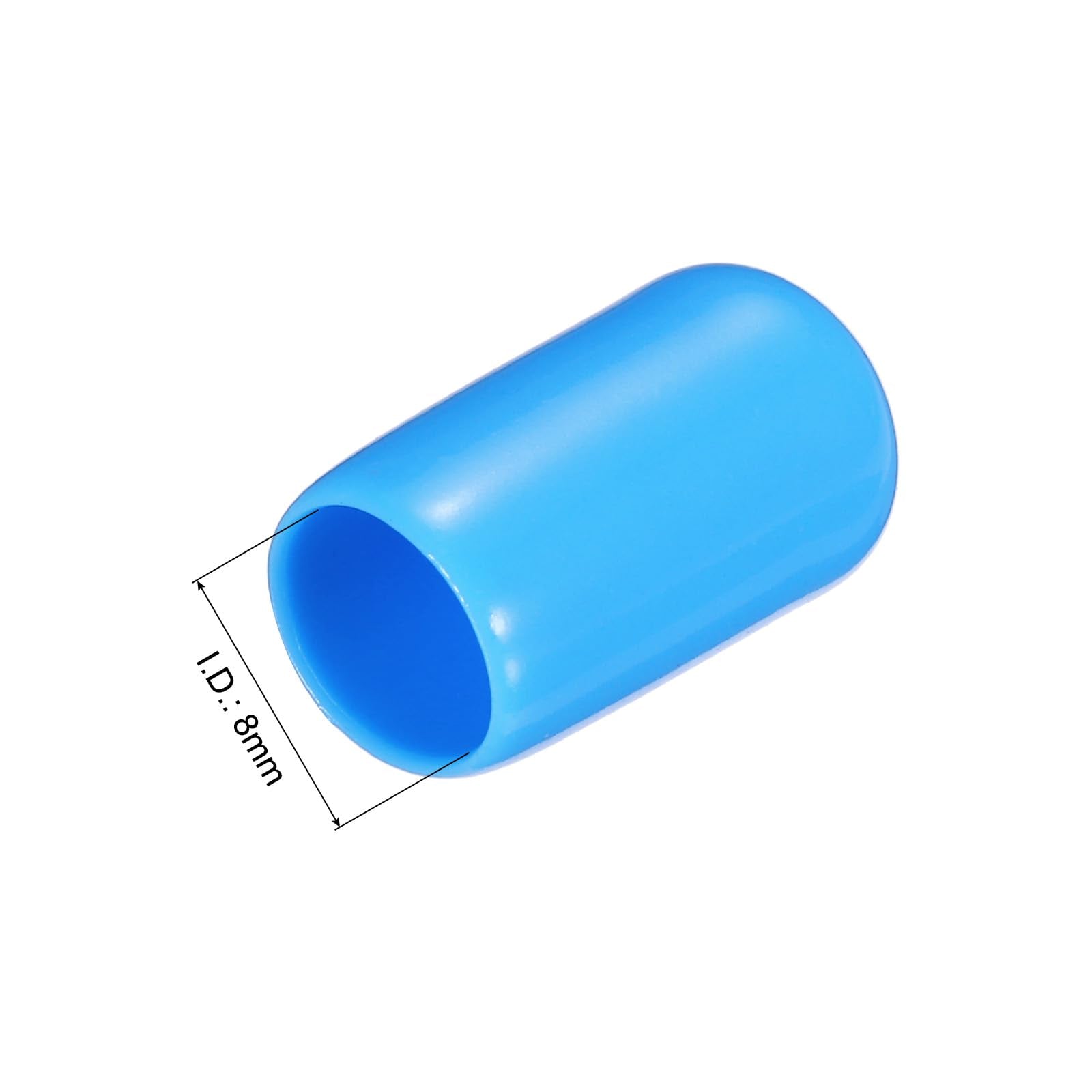 20pcs Rubber End Caps 8mm
