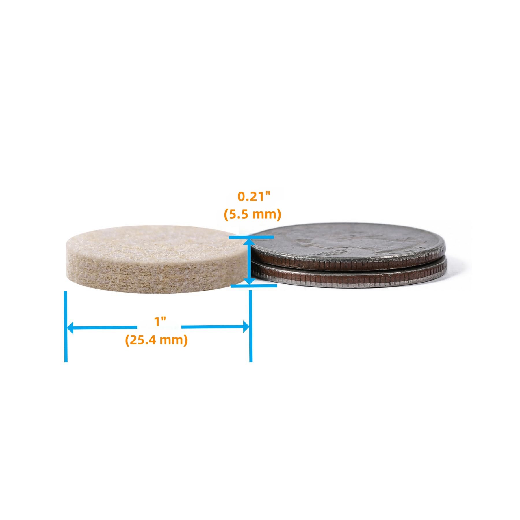 Felt Furniture Pads for Hardwood Floors (108 Count)