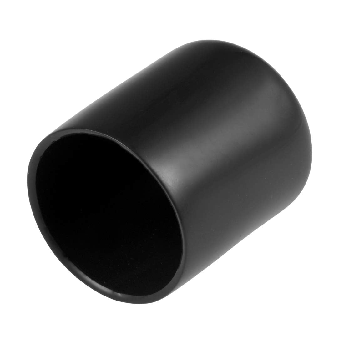 20pcs Rubber End Caps 30mm ID Vinyl Round Tube Bolt Cap Cover Thread Protectors Black (20 Count)
