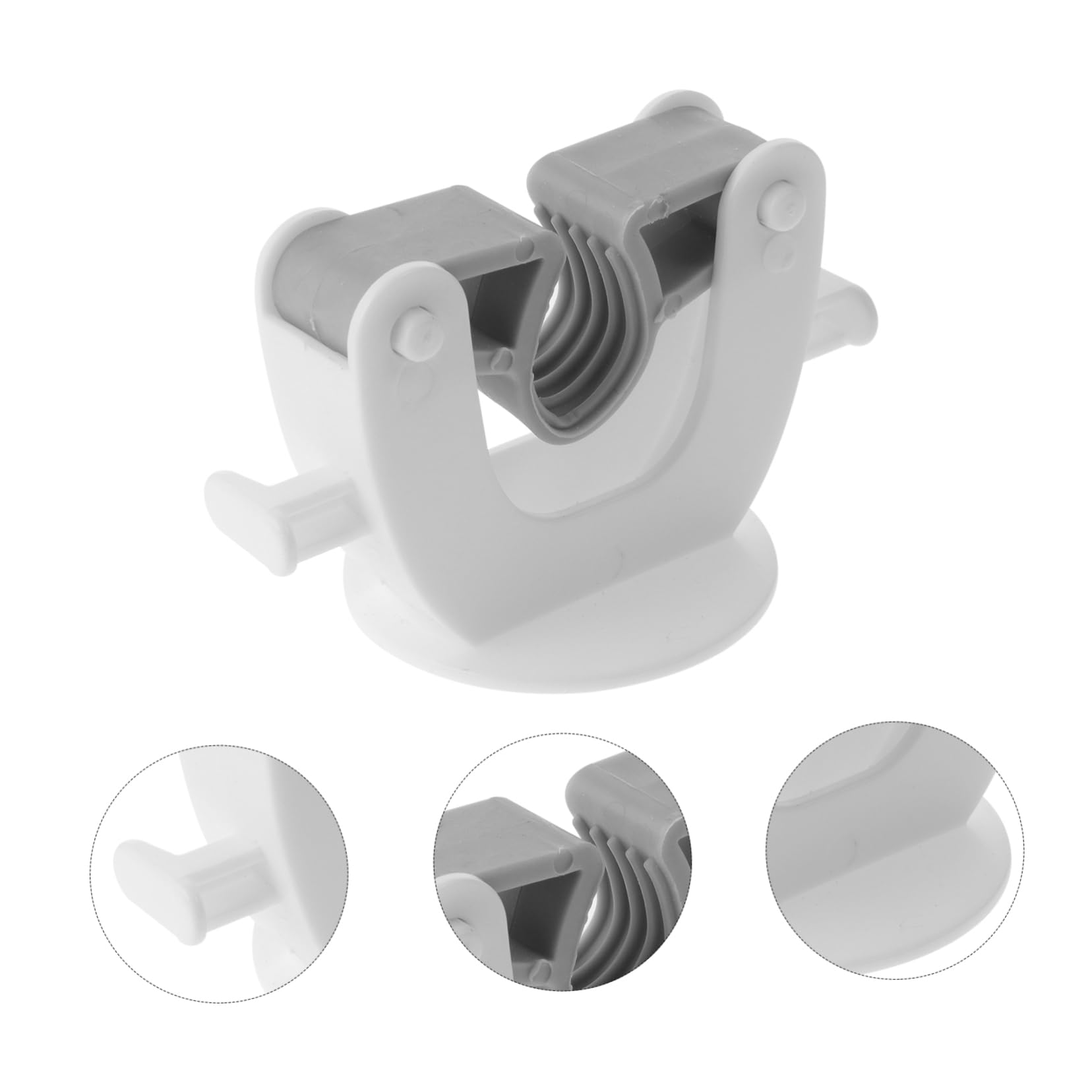 2 Pcs Mop and Broom Organizer Broom Mop Hanger White Mop and Broom Holder Wall Mount Wall Hooks for Brooms and Mops