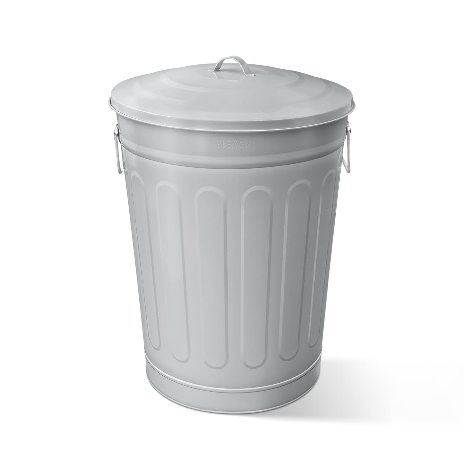 13 Gallon Metal Trash Can with Lid Outdoor Vintage Trash Can Steel Retro Garbage Can for Kitchen Farmhouse Rustic Bird Seed Storage Pet Food Cute Bucket